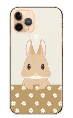 iPhone18 ProMAX ケース カバー アイフォン18プロマックス スマホケース ハードケース うさぎ うさちゃん 兎 ウサギ 花柄 お花 かわいい イラスト ガーリー カラー02