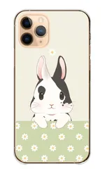 iPhone18 ProMAX ケース カバー アイフォン18プロマックス スマホケース ハードケース うさぎ うさちゃん 兎 ウサギ 花柄 お花 かわいい イラスト ガーリー カラー04