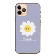 iPhone18 ProMAX ケース カバー アイフォン18プロマックス スマホケース ハードケース お花 マーガレット ニコちゃんマーク スマイル かわいい 可愛い カラー01