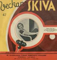 78RPM/SP Carson Robisons Pioneers, Duri Smekande Sunnanvind / Natt I Rio Grande SC109 DURIUM RECORDS