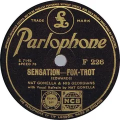 78RPM/SP Nat Gonella & His Georgians Sensation / Strange Blues F226 PARLOPHONE