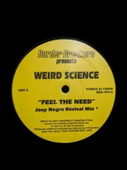 12インチ Weird Science Feel The Need BBA1019 	BORDER BREAKERS