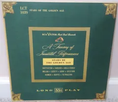 LP Various Stars Of The Golden Age LCT1039 	RCA VICTOR RED SEAL