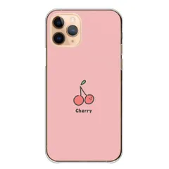 arrows Alpha2 F-51G ケース カバー アローズ アルファ2 スマホケース ハードケース フルーツ いちご さくらんぼ 桃 ワンポイント にこちゃん かわいい パステルカラー カラー01