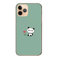 arrows Alpha2 F-51G ケース カバー アローズ アルファ2 スマホケース ハードケース パンダ お花 かわいい 可愛い ワンポイント シンプル イラスト キッズ 素朴 カラー04