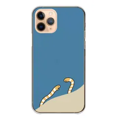 かんたんスマホ5 ケース カバー 簡単スマホ5 スマホケース ハードケース チンアナゴ ニシキアナゴ 水族館 かわいい 面白い イラスト 魚 ネイビー カラー08