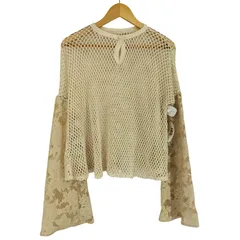ユーズドフルギ USED古着 Acka エーシーケーエー flare sleeve ami tops フレアスリーブ アミトップス レディース FREE