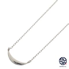 Jouete ジュエッテ K18WG 18金ホワイトゴールド ムーン レイヤー ネックレス 華奢 シンプル ジュエリー アクセサリー