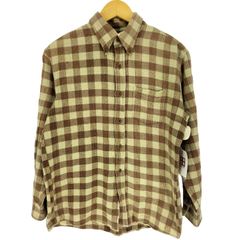 ヴァンヂャケット VAN JAC チェック柄 ボタンダウン L/S シャツ メンズ import：L 
