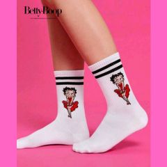 ♧ crew socks クルーソックス Betty Boop ベティちゃん 靴下 ソックス〚アメリカン雑貨 アメトイ〛