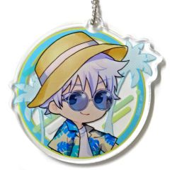 [Used] Keychain B.Satoru Gojo(Straw Hat) Acrylic Keychain "Marukuji Jujutsu Kaisen Aloha vibes" Medium Luck 10