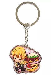 [Used] Miscellaneous Goods Zenitsu Agatsuma(Takoyaki) Metal Keychain "Demon Slayer: Kimetsu no Yaiba" Osaka Limited Edition