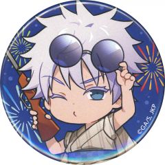 [Used] Badge Bins Satoru Gojo(Fireworks) Can Badge "Marukuji Jujutsu Kaisen Summer Memories YUKATA styl" Small Luck 01