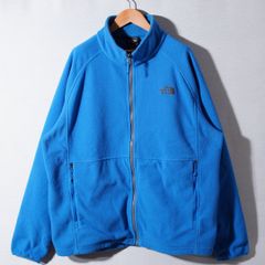 ノースフェイス THE NORTH FACE フリース XL ブルー ロゴ刺繍 ストリート オーバーサイズ アウトドア テック 古着 G805