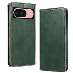 KWATUNG google pixel11 11Pro用ケース 手帳型 PUレザー グーグルピクセル11 11pro用ケース手帳型【グリーン】