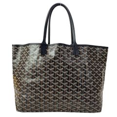 GOYARD(ゴヤール) トートバッグ サンルイPM 黒×白×ブラウン レザー