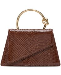 アルド レディース バッグ ミニ ALDO Aellax Mini Top Handle Satchel Handbag Mix Mat Brown ブラウン