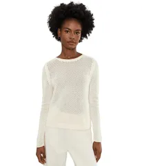 ニックプラスゾーイ レディース アウター ニット・セーター メッシュ NICZOE Breezeway Mesh Sweater Classicream クリーム