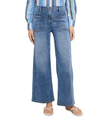 カットフロムザクロス レディース ボトムス デニムパンツ ワイドレッグ KUT from the Kloth Meg HighRise Wide Leg Pants in Queenly