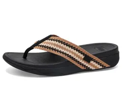 フィットフロップ レディース シューズ ヒール サンダル FitFlop Surfa StripeWebbing ToePost Sandals Black Mix ブラック