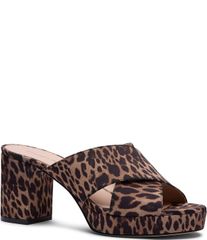 スチュアート ワイツマン レディース シューズ サンダル プラットフォーム プリント ヒール Stuart Weitzman Dyna Leopard Print Grosgrain Platform