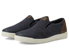 ノンブッシュ メンズ シューズ スリッポン・ローファー Nunn Bush City Walk Canvas Moc Toe SlipOn Dark Blue ブルー