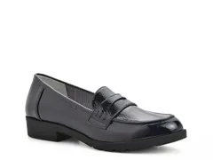 クリフバイホワイトマウンテン レディース シューズ スリッポン・ローファー Cliffs by White Mountain Galah Penny Loafer Navy ネイビー
