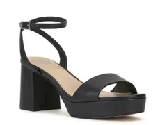 ヴィンスカムート レディース シューズ サンダル プラットフォーム Vince Camuto Pendreya Platform Sandal Black Leather ブラック