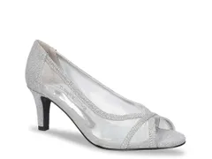 イージーストリート レディース シューズ パンプス Easy Street Picaboo Pump Silver Metallic Glitter シルバー