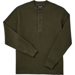 フィルソン メンズ トップス Tシャツ ニット Filson Waffle Knit Henley Mens Mossy Rock