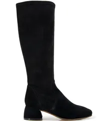ジェントルソウルズ レディース シューズ ブーツ・レインブーツ トール スエード ブーツ Gentle Souls Emily Stretch Suede Tall Boots Black ブラック
