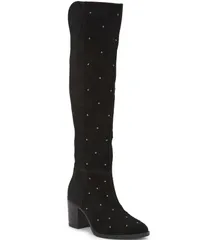 ラッキーブランド レディース シューズ ブーツ・レインブーツ Lucky Brand Borah Studded Knee High Boots Black ブラック
