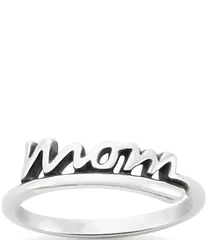ジェームズ エイヴリー レディース アクセサリー 指輪 James Avery Mom Script Ring Sterling Silver シルバー