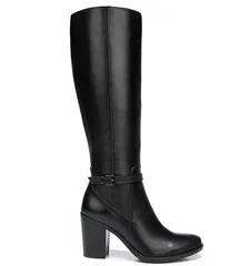 ナチュライザー レディース シューズ ブーツ・レインブーツ トール ブーツ レザー Naturalizer Kalina Leather Tall Boots Black ブラック