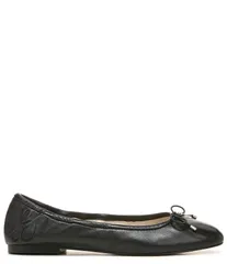 サムエデルマン レディース シューズ パンプス レザー Sam Edelman Felicia Leather Bow Detail Ballet Flats Black ブラック