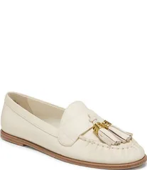 フランコサルト レディース シューズ パンプス レザー ローファー Franco Sarto Carita Leather Tasseloafers White ホワイト