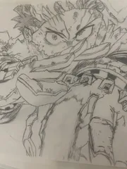 ヒロアカ　デク　スケッチ