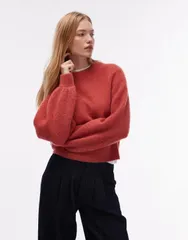 アンドアザーストーリーズ レディース アウター ニット・セーター バルーンスリーブ ウール Other Stories wool and alpaca mix sweater with balloon