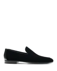 マグナーニ メンズ シューズ スリッポン・ローファー ベルベット ローファー Magnanni Mens Alexis Velvet Slip On Loafers Black ブラック