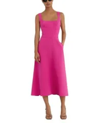 レイス レディース トップス ワンピース ミディ REISS Dina Midi Dress Raspberry
