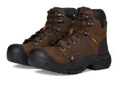 キーン メンズ シューズ ブーツ・レインブーツ Tシャツ Keen Utility Mt Vernon II 6 Waterproof Boot Steel Toe Dark EarthBlac