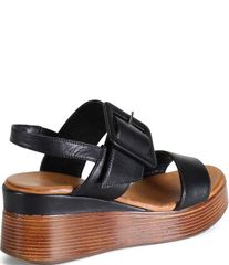 ディバトゥルー レディース シューズ サンダル プラットフォーム レザー Diba True Seen It Alleather Platform Wedge Sandals Black ブラック