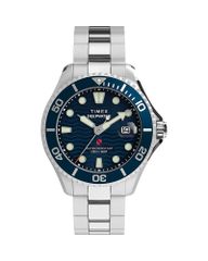 タイメックス レディース アクセサリー 腕時計 Timex Deepwater Meridian 200 Watch 44mm Stainlessteel