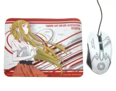【中古】家電サプライ アスナ 光るマウス＆マウスパッド 「ソードアート・オンライン アリシゼーション」