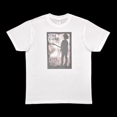 オリジナル Tシャツ THE CURE ザキュアー BOYS DON’T CRY ロバートスミス シルエット ゴシック ロック ポストパンク ニューウェーブ 白 ホワイト XS(SS) S M L XL(LL) オーバーサイズ メンズ レディース ユニセックス