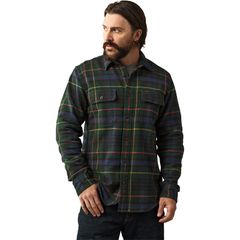 フィルソン メンズ トップス シャツ ヴィンテージ Filson Vintage Flannel Work Shirt Mens GreenNavy Plaid ネイビー