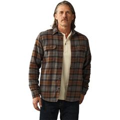 フィルソン メンズ トップス シャツ ヴィンテージ Filson Vintage Flannel Work Shirt Mens BrownCharcoal Plaid チャコール