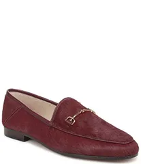 サムエデルマン レディース シューズ スリッポン・ローファー Sam Edelman Loraine Calf Hair Bit Buckle Loafers French Merlot