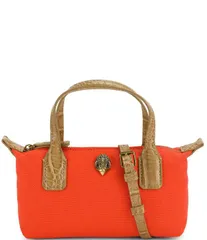 カートジェイガーロンドン レディース バッグ Kurt Geiger London Tiny Sloane Canvashopper Tote Bag Orange オレンジ