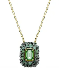 スワロフスキー レディース アクセサリー ネックレス・チョーカー レース Swarovski Sublima Octagon Cut CZ Short Pendant Necklace GoldGre